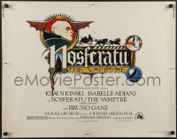 3m1153 NOSFERATU THE VAMPYRE 1/2sh 1979 Klaus Kinski, Werner Herzog, great Palladini vampire art!