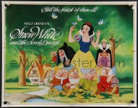 3m1160 SNOW WHITE & THE SEVEN DWARFS 1/2sh R1983 Walt Disney animated cartoon fantasy classic!