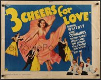 3m1165 THREE CHEERS FOR LOVE . 1/2sh 1936 Eleanor Whitney dancing w/Cummings + Bradley, ultra rare!