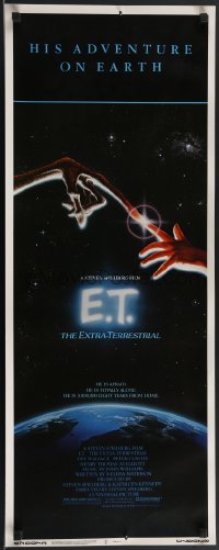 3m1083 E.T. THE EXTRA TERRESTRIAL insert 1982 Drew Barrymore, Steven Spielberg, John Alvin art!