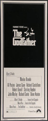 3m1093 GODFATHER insert 1972 Francis Ford Coppola crime classic, great art by S. Neil Fujita!