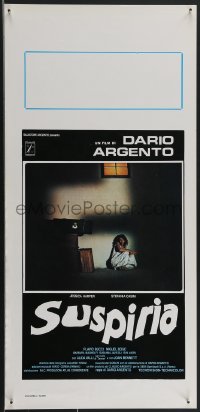 3m0458 SUSPIRIA Italian locandina 1977 classic Dario Argento giallo horror, Harper, white title!