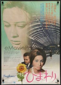 3m0691 SUNFLOWER Japanese 1970 Vittorio De Sica's I Girasoli, Sophia Loren, Marcello Mastroianni!