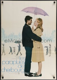 3m0703 UMBRELLAS OF CHERBOURG blue title style Japanese 1964 different Deneuve & Castelnuovo!