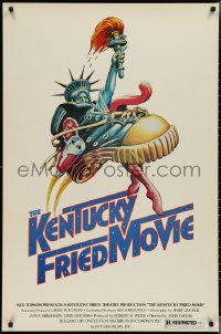 3m0879 KENTUCKY FRIED MOVIE 1sh 1977 John Landis directed comedy, wacky tennis shoe art!