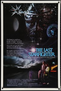 3m0885 LAST STARFIGHTER 1sh 1984 Catherine Mary Stewart & Lance Guest as video game pilot!