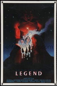 3m0886 LEGEND 1sh 1986 Tom Cruise, Mia Sara, Tim Curry, Ridley Scott, cool Blackshear fantasy art!