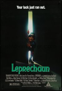 3m0887 LEPRECHAUN 1sh 1993 Warwick Davis, super young Jennifer Aniston, your luck just ran out!