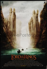 3m0894 LORD OF THE RINGS: THE FELLOWSHIP OF THE RING advance 1sh 2001 J.R.R. Tolkien, Argonath!