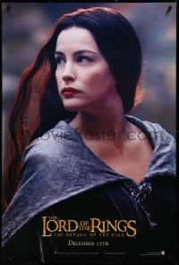 3m0898 LORD OF THE RINGS: THE RETURN OF THE KING teaser DS 1sh 2003 sexy Liv Tyler as Arwen!