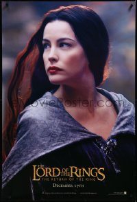 3m0902 LORD OF THE RINGS: THE RETURN OF THE KING teaser 1sh 2003 sexy Liv Tyler as Arwen!