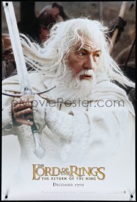 3m0903 LORD OF THE RINGS: THE RETURN OF THE KING teaser 1sh 2003 Ian McKellan as Gandalf!