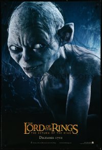 3m0901 LORD OF THE RINGS: THE RETURN OF THE KING teaser 1sh 2003 CGI Andy Serkis as Gollum!