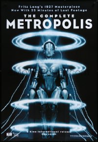 3m0918 METROPOLIS 1sh R2010 Fritz Lang, classic robot art from the first German release!