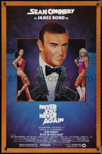 3m0922 NEVER SAY NEVER AGAIN 1sh 1983 art of Sean Connery as James Bond 007 by Obrero!