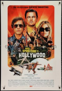 3m0924 ONCE UPON A TIME IN HOLLYWOOD advance DS 1sh 2019 Tarantino, DiCaprio, Chorney art, no rating!