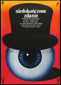 3m0232 141 MINUTES FROM THE UNFINISHED SENTENCE Polish 23x32 1975 Zoltan Fabri, Socha art of eye!