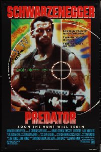 3m0937 PREDATOR 1sh 1987 Arnold Schwarzenegger sci-fi, like nothing on Earth!