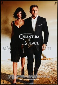 3m0942 QUANTUM OF SOLACE advance 1sh 2008 Daniel Craig as James Bond, sexy Olga Kurylenko!