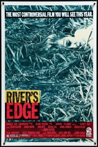 3m0958 RIVER'S EDGE 1sh 1986 Keanu Reeves, Glover, most controversial film you will see this year!