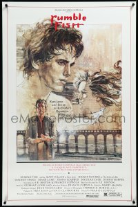 3m0963 RUMBLE FISH 1sh 1983 Francis Ford Coppola, great art of Matt Dillon by John Solie!