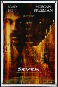 3m0974 SEVEN DS 1sh 1995 Freeman/Pitt, Gluttony, Greed, Sloth, Envy, Wrath, Pride, Lust!