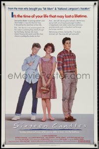 3m0980 SIXTEEN CANDLES 1sh 1984 Molly Ringwald, Anthony Michael Hall, directed by John Hughes!