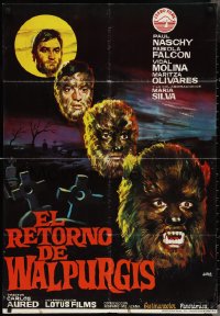 3m0372 CURSE OF THE DEVIL Spanish 1977 Jacinto Molina, El retorno de Walpurgis, Jano art!