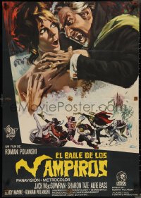 3m0380 FEARLESS VAMPIRE KILLERS Spanish 1968 Roman Polanski, great wacky horror art by Escobar!