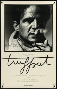 3m0008 17TH CHICAGO INTERNATIONAL FILM FESTIVAL 24x38 film festival poster 1981 Francois Truffaut!