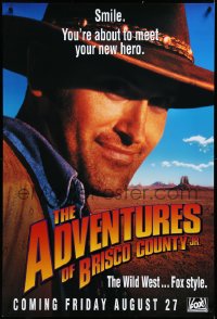 3m0069 ADVENTURES OF BRISCO COUNTY JR. tv poster 1993 Bruce Campbell!!!