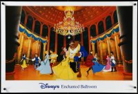 3m0087 DISNEY'S ENCHANTED BALLROOM 24x35 special poster 1990s Belle, Beast, Snow White, Cinderella!