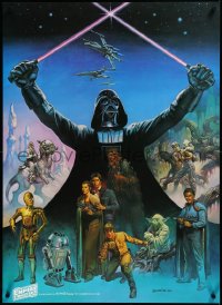 3m0088 EMPIRE STRIKES BACK 24x33 special poster 1980 Coca-Cola, Boris Vallejo, Darth Vader and cast!