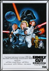 3m0075 FAMILY GUY BLUE HARVEST tv poster 2007 great Star Wars spoof comic art by Preite!