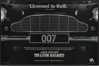 3m0094 LIVING DAYLIGHTS 12x18 special poster 1986 great image of classic Aston Martin car grill!