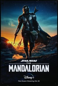 3m0077 MANDALORIAN DS tv poster 2019 great sci-fi art of the bounty hunter with 'Baby Yoda'!