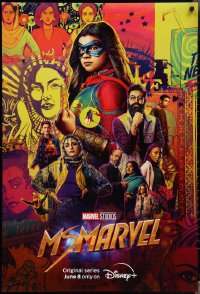 3m0078 MS. MARVEL DS tv poster 2022 Walt Disney Marvel comics, Iman Vellani and top cast montage!