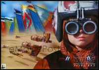 3m0098 PHANTOM MENACE 29x41 Japanese special poster 1999 Star Wars, LucasArts, Lloyd, pod racing!