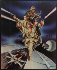 3m0103 STAR WARS 19x23 special poster 1978 Goldammer art, Procter & Gamble tie-in, trench run!