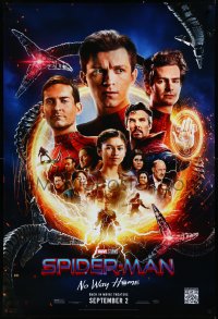 3m0995 SPIDER-MAN: NO WAY HOME teaser DS 1sh R2022 great montage w/ Tom Holland, Cumberbatch & more!