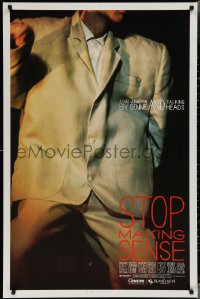 3m1008 STOP MAKING SENSE 1sh 1984 Jonathan Demme, Talking Heads, close-up of David Byrne's suit!