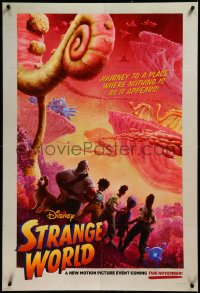 3m1009 STRANGE WORLD advance DS 1sh 2022 Disney, nothing is as it appears, wild landscape!