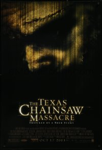 3m1022 TEXAS CHAINSAW MASSACRE advance 1sh 2003 cool horror image, Jessica Biel, Jonathan Tucker