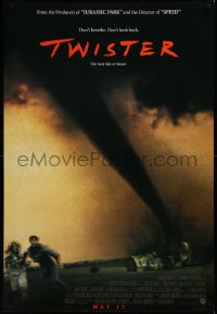 3m1041 TWISTER int'l advance DS 1sh 1996 May 17 style, Bill Paxton & Helen Hunt tornados!