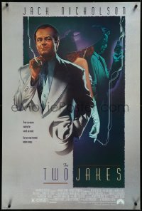 3m1042 TWO JAKES 1sh 1990 cool full-length art of smoking Jack Nicholson by Rodriguez!