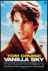 3m1052 VANILLA SKY advance DS 1sh 2001 Tom Cruise loves sexy Penelope Cruz AND Cameron Diaz!