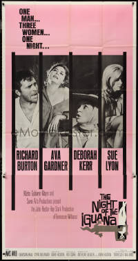 3p0351 NIGHT OF THE IGUANA 3sh 1964 Richard Burton, Ava Gardner, Sue Lyon, Deborah Kerr, John Huston