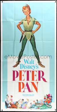 3p0354 PETER PAN 3sh R1969 Walt Disney animated cartoon fantasy classic, great full-length art!