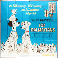 3p0328 ONE HUNDRED & ONE DALMATIANS 6sh R1969 most classic Walt Disney canine family cartoon!