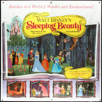 3p0335 SLEEPING BEAUTY 6sh R1970 Walt Disney cartoon fairy tale fantasy classic, rare!